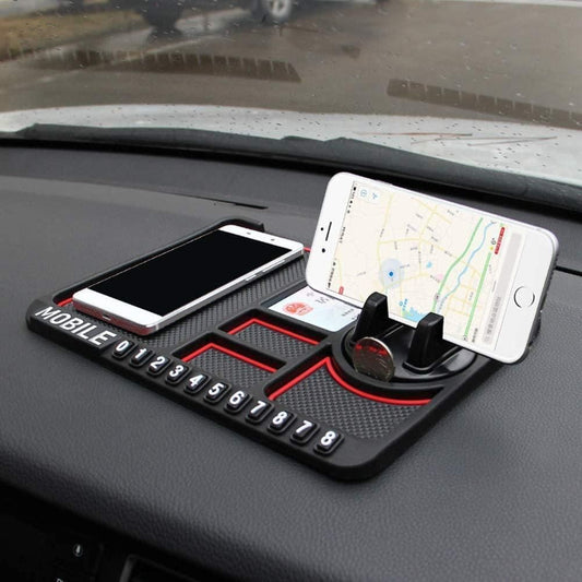 HSR Car Accessories Multifunction Phone GPS Holder Anti-Slip Silicone Pad and Car Mobile Holders for Car Dashboard