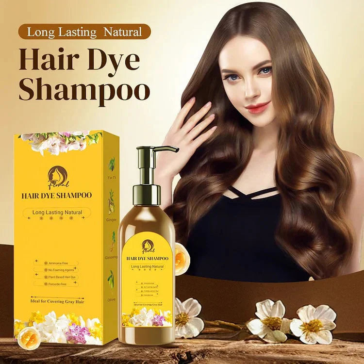 Long Lasting Natural Hair Dye Shampoo 100ML (Buy 1 Get 1 Free)